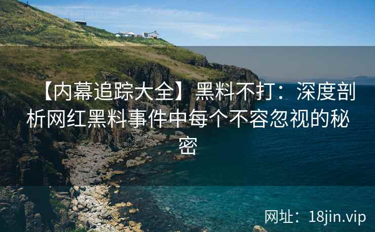 【内幕追踪大全】黑料不打：深度剖析网红黑料事件中每个不容忽视的秘密